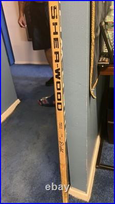 Wayne Gretzky and Brent Gretsky Autographed Hockey Stick. Also Game Used