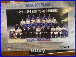 Wayne Gretzky autograph New York Rangers Signatures Entire Team And Coaches NHL