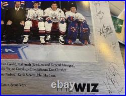 Wayne Gretzky autograph New York Rangers Signatures Entire Team And Coaches NHL
