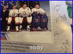 Wayne Gretzky autograph New York Rangers Signatures Entire Team And Coaches NHL