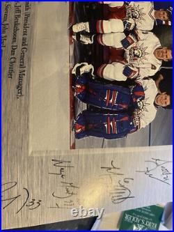 Wayne Gretzky autograph New York Rangers Signatures Entire Team And Coaches NHL