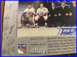 Wayne Gretzky autograph New York Rangers Signatures Entire Team And Coaches NHL