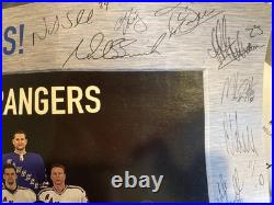 Wayne Gretzky autograph New York Rangers Signatures Entire Team And Coaches NHL