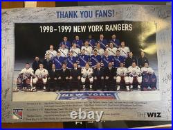 Wayne Gretzky autograph New York Rangers Signatures Entire Team And Coaches NHL