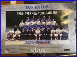 Wayne Gretzky autograph New York Rangers Signatures Entire Team And Coaches NHL
