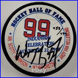 Wayne Gretzky autograph signed HOF Induction Official Puck LE /499 WGA Authentic