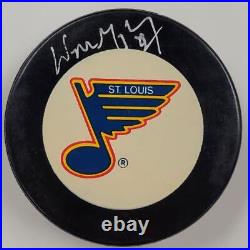 Wayne Gretzky autograph signed St. Louis Blues Hockey Puck UDA Authentic