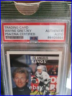 Wayne Gretzky autographed 1991-92 Pinnacle #100 PSA SLABBED #84405864