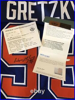 Wayne Gretzky autographed Edmonton Blue Jersey-with COA