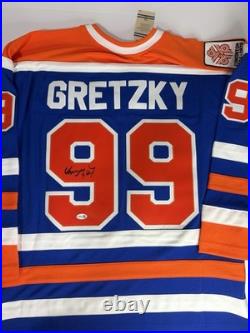 Wayne Gretzky autographed Edmonton Oilers signed NHL Mitchell & Ness- JSA COA