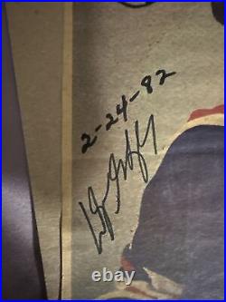 Wayne Gretzky autographed Picture Feb 2nd, 1982. Rare. KSA Authenticated. 1/1