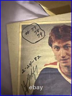 Wayne Gretzky autographed Picture Feb 2nd, 1982. Rare. KSA Authenticated. 1/1