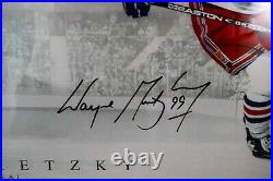 Wayne Gretzky autographed collage photo with deluxe frame Upper Deck COA