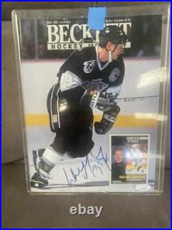 Wayne Gretzky autographed signed 1992 Beckett Magazine JSA COA