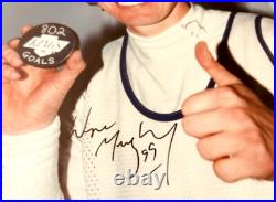 Wayne Gretzky autographed signed Goal 802 Kings 8x10 photo framed with cachet JSA