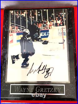 Wayne Gretzky autographed signed Photo plaque #99 Los Angeles Kings (BRS)