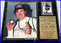 Wayne Gretzky autographed signed auto Goal 802 LA Kings 8x10 photo in plaque JSA