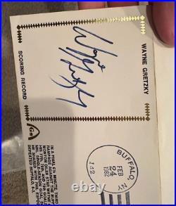 Wayne Gretzky hockey autograph card Cut Signed Jsa coa