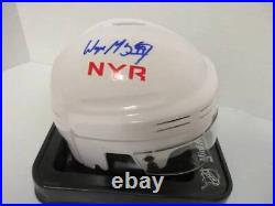 Wayne Gretzky of the NY Rangers signed autographed mini hockey helmet PAAS COA 9