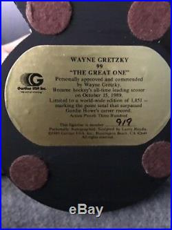 Wayne Gretzky (rare) Auto Signed Gartlan USA Figurine Los Angeles Kings