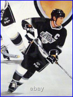 Wayne Gretzky's 2000th NHL Point-Framed Autographed Ltd Edition Print #77/2000