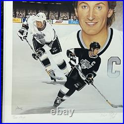 Wayne Gretzky's 2000th NHL Point-Framed Autographed Ltd Edition Print #77/2000