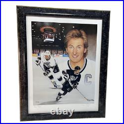 Wayne Gretzky's 2000th NHL Point-Framed Autographed Ltd Edition Print #77/2000