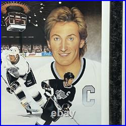 Wayne Gretzky's 2000th NHL Point-Framed Autographed Ltd Edition Print #77/2000