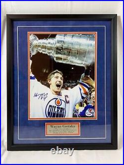 Wayne Gretzky signed 11x14 autographed framed photo PSA Authenticated