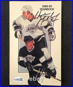 Wayne Gretzky signed 1988-89 Los Angeles Kings Yearbook Autograph JSA Wayne Gretzky signed 1988-89 Los Angeles Kings Yearbook Autograph JSA