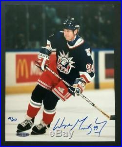 Wayne Gretzky signed 8x10 Rangers photo Mint Autograph HOF UDA COA LE /250
