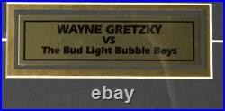 Wayne Gretzky signed Bud Light Bubble Boys shadowbox framed mint auto WGA COA