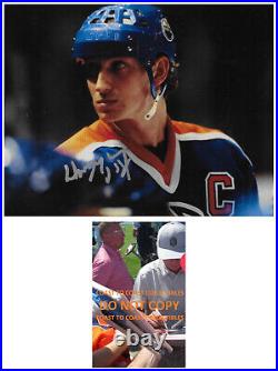 Wayne Gretzky signed Edmonton Oilers 8x10 photo COA exact proof autographed