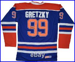 Wayne Gretzky signed Edmonton Oilers Hockey Jersey exact proof COA autographed