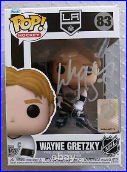 Wayne Gretzky signed Funko Pop! Vinyl Wayne Gretzky Los Angeles Kings #83 WithGCG