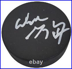 Wayne Gretzky signed Hockey Puck proof COA autographed Kings Oilers Rangers