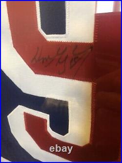 Wayne Gretzky signed NY Rangers jersey framed