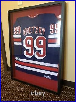 Wayne Gretzky signed NY Rangers jersey framed