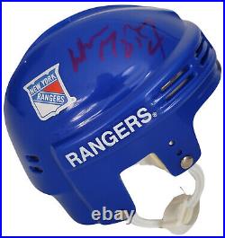 Wayne Gretzky signed New York Rangers Mini Hockey Helmet proof COA autographed