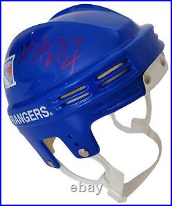 Wayne Gretzky signed New York Rangers Mini Hockey Helmet proof COA autographed