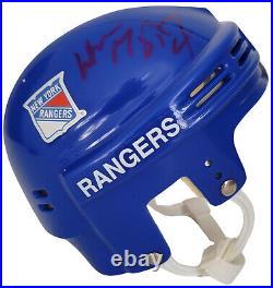 Wayne Gretzky signed New York Rangers Mini Hockey Helmet proof COA autographed