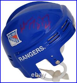 Wayne Gretzky signed New York Rangers Mini Hockey Helmet proof COA autographed