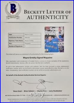 Wayne Gretzky signed Sports Illustrated Magazine 4-26-99 Rangers Beckett BAS COA