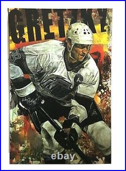Wayne Gretzky signed Stephen Holland Great One canvas art mint auto COA LE /15
