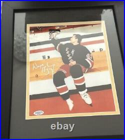 Wayne Gretzky signed autograph (Final Game) NY Rangers 8X10 Framed/Matted COA