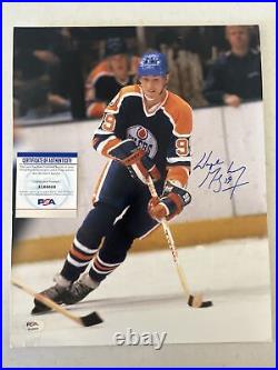 Wayne Gretzky signed autographed 11x14 Oilers Photo PSA COA