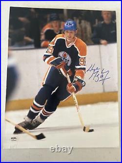 Wayne Gretzky signed autographed 11x14 Oilers Photo PSA COA