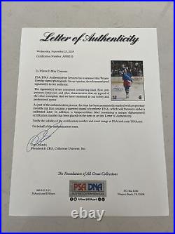 Wayne Gretzky signed autographed Last Final Game NHL Rangers 11x14 photo PSA