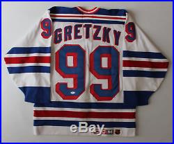 Wayne Gretzky signed autographed New York Rangers Cosby jersey! RARE! JSA LOA