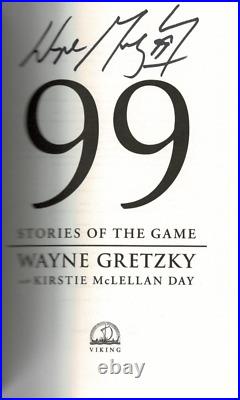 Wayne Gretzky signed autographed book! AMCo COA! 17858